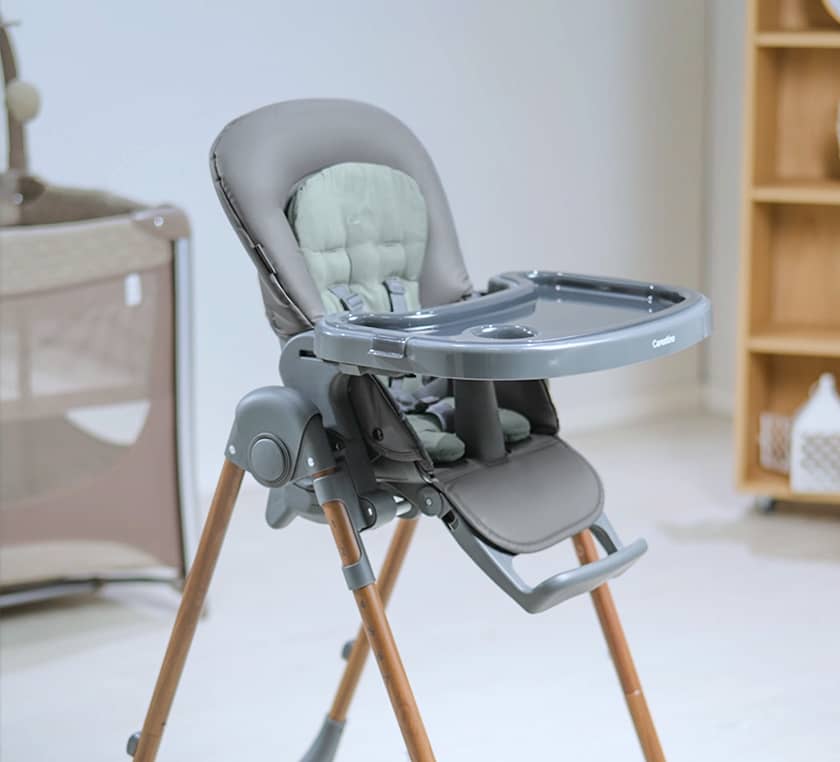 Silla de Comer Malmo con Pad Verde Seco